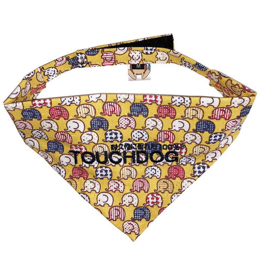 pet-bana-hook-loop-adjustable-neck-scarf-yellow-class-luxury-view-1 | Majestic Pet Kingdom