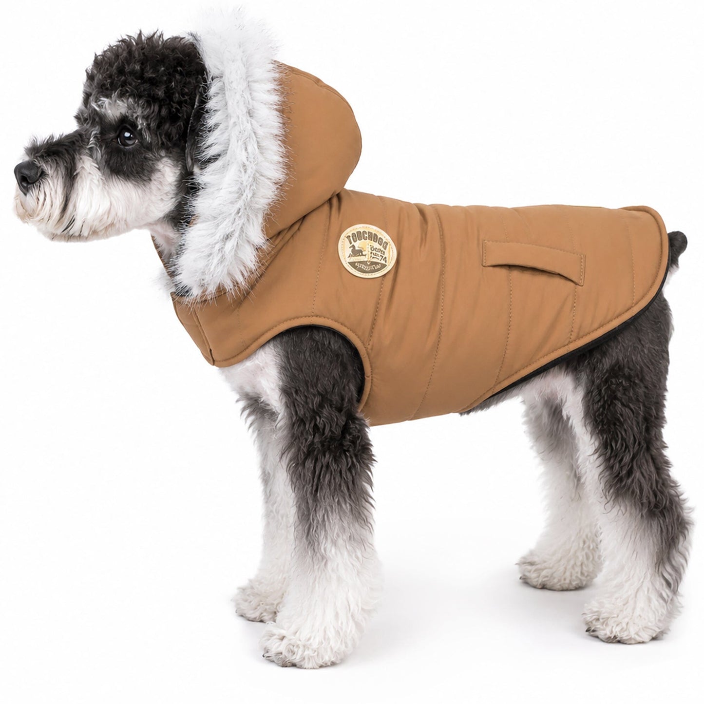 Touchdog 'Eskimo-Swag' Duck-Down Insulated Winter Dog Coat Parka