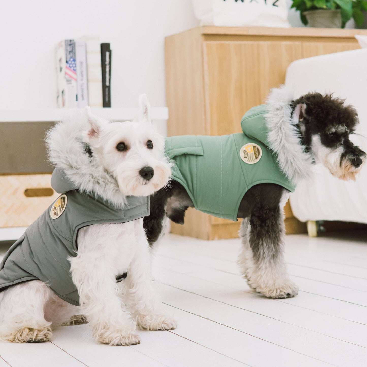 Touchdog 'Eskimo-Swag' Duck-Down Insulated Winter Dog Coat Parka