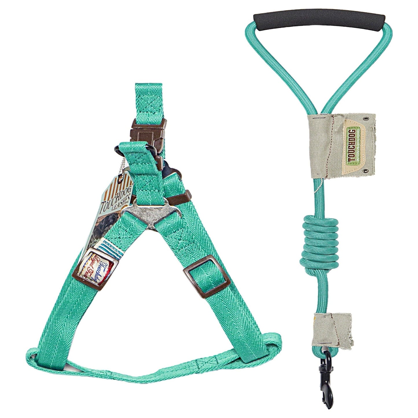 Touchdog Faded-Barker 2-in-1 Fashion Dog Leash and Harness