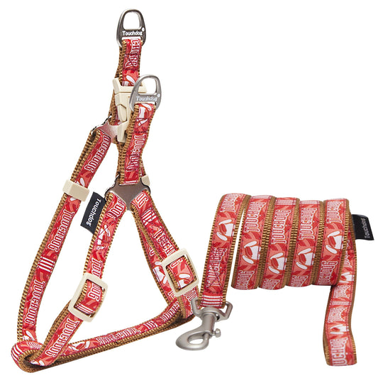 Touchdog 'Funny Bone' Tough Stitched Dog Harness and Leash - Main Feature View | Majestic Pet Kingdom