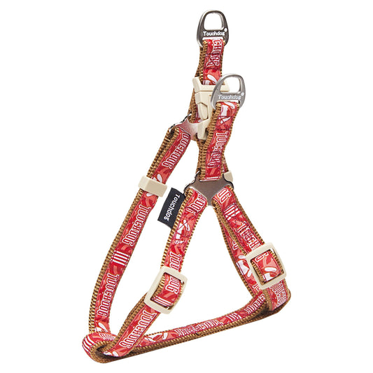 Touchdog 'Funny Bone' Tough Stitched Dog Harness and Leash - Detail Angle 2 | Majestic Pet Kingdom