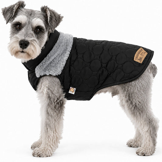 dog-fleece-jacket-fur-trimmed-warm-winter-outerwear-coat-luxury-view-1 | Majestic Pet Kingdom