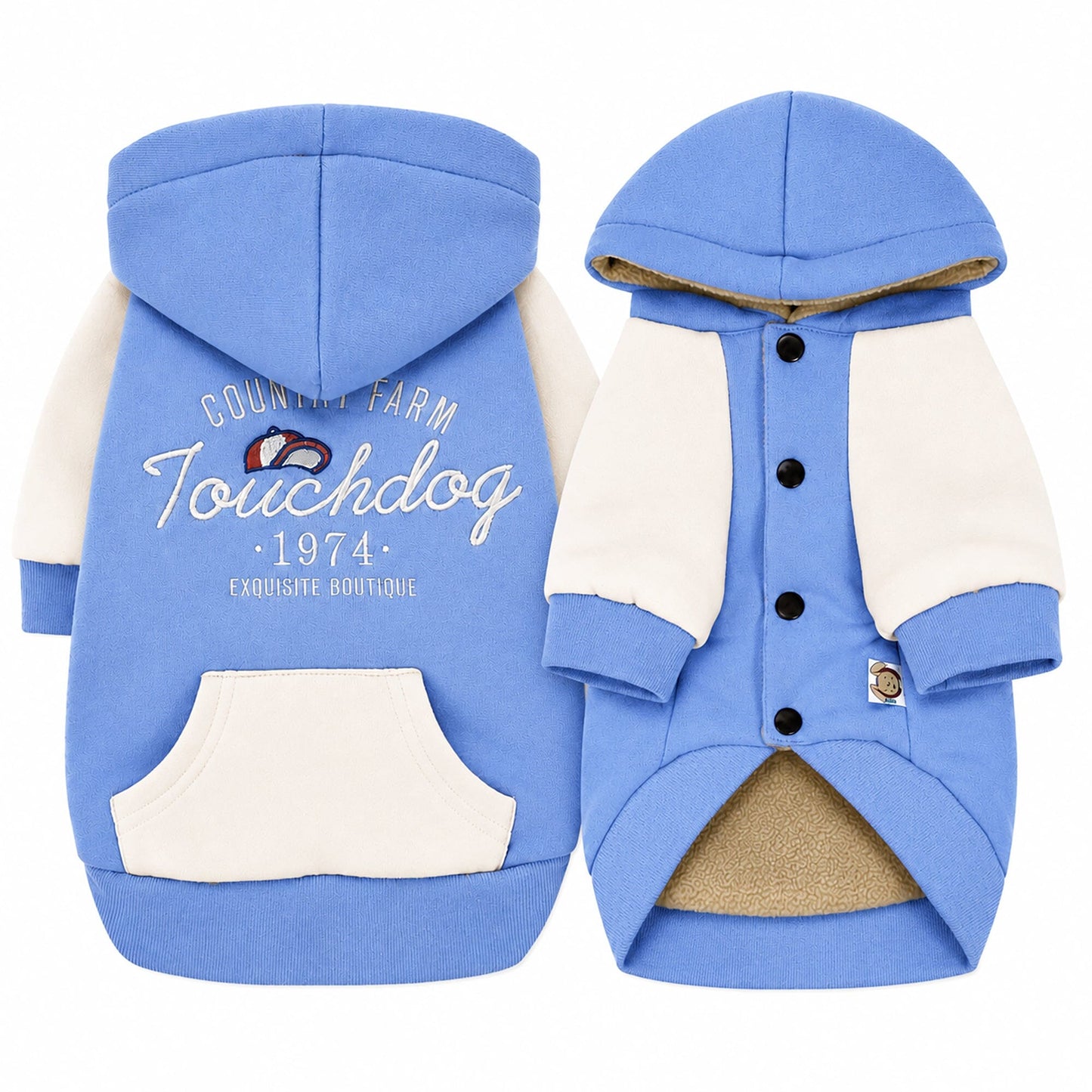 Touchdog 'Heritage' Soft-Cotton Fashion Dog Hoodie Sweater