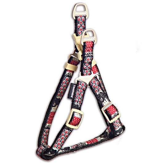 dog-harness-leash-set-owl-eyed-pattern-walking-vest-luxury-view-2 | Majestic Pet Kingdom