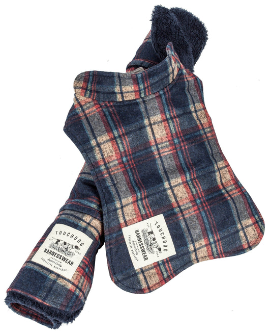 dog-plaid-jacket-mat-set-2-in-1-tartan-reversible-bed-coat-luxury-view-1 | Majestic Pet Kingdom