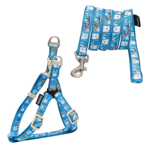 dog-leash-harness-set-embroidered-designer-walking-combo-luxury-view-1 | Majestic Pet Kingdom