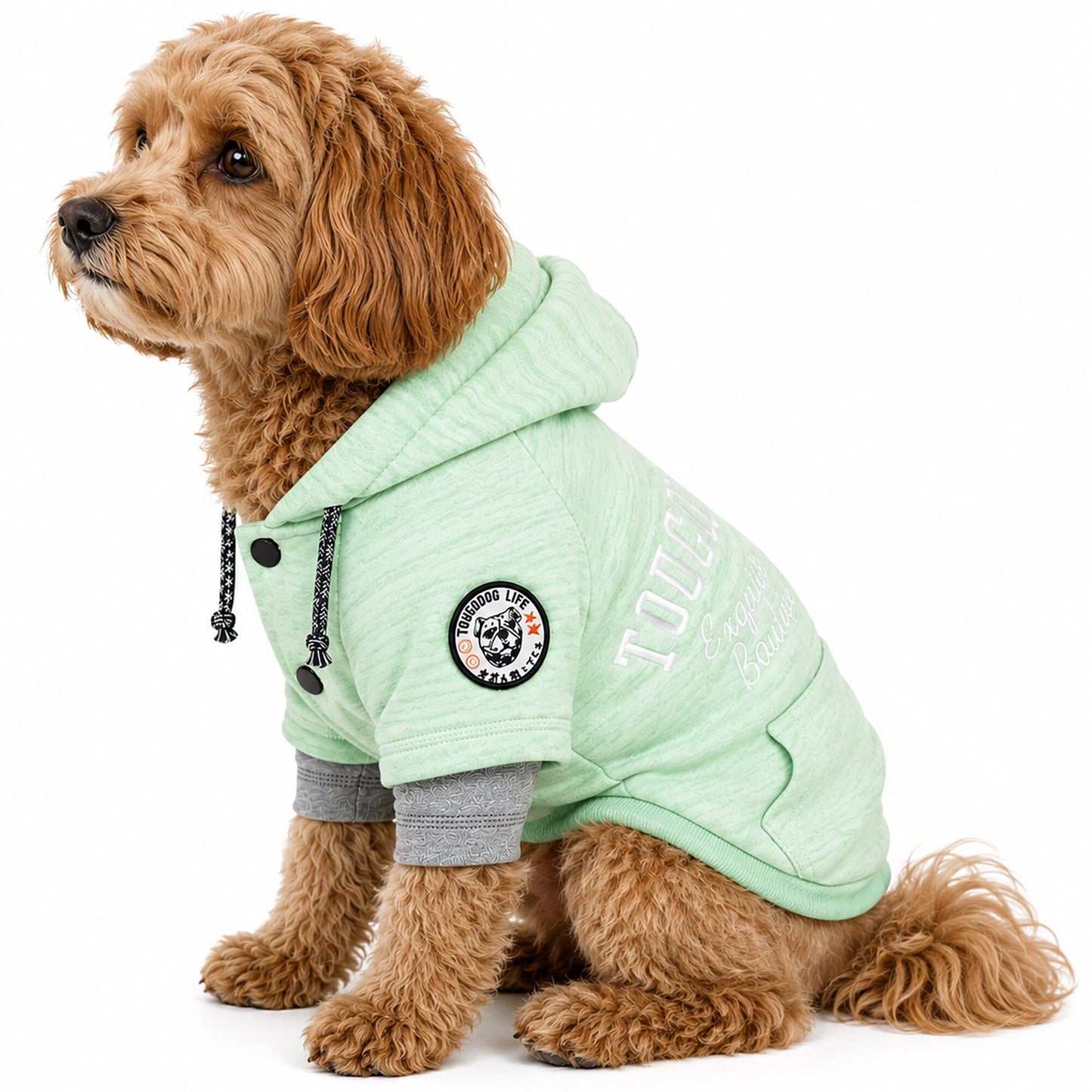 Touchdog ® Hampton Beach Ultra-Soft Blasted Cotton Hooded Dog Sweater