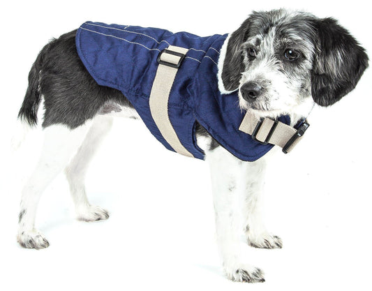 Touchdog ® Original Sherpa-Bark Designer Fashion Dog Coat - Detail Angle 2 | Majestic Pet Kingdom