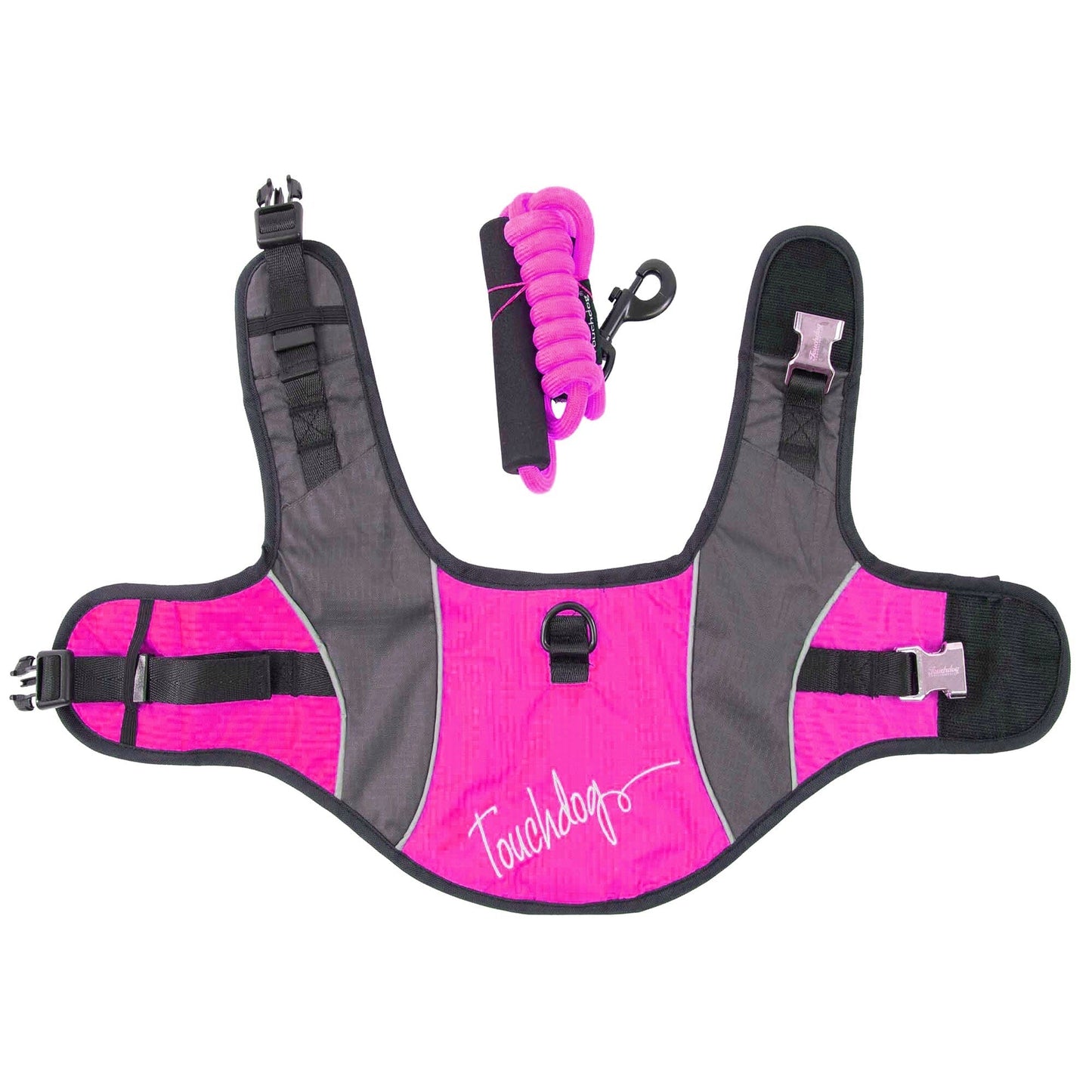 Touchdog ® 'Reflective-Max' 2-in-1 Performance Dog Harness and Leash