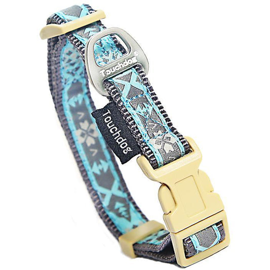 dog-collar-leash-set-geometric-pattern-embroidered-luxury-view-2 | Majestic Pet Kingdom