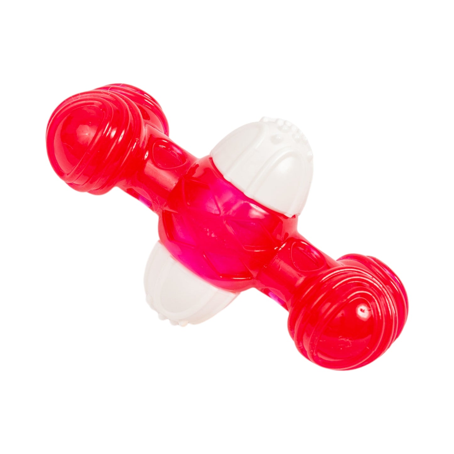 Dog Chew Toy TPR Nylon Quacker Bone with Duck Sound Audio