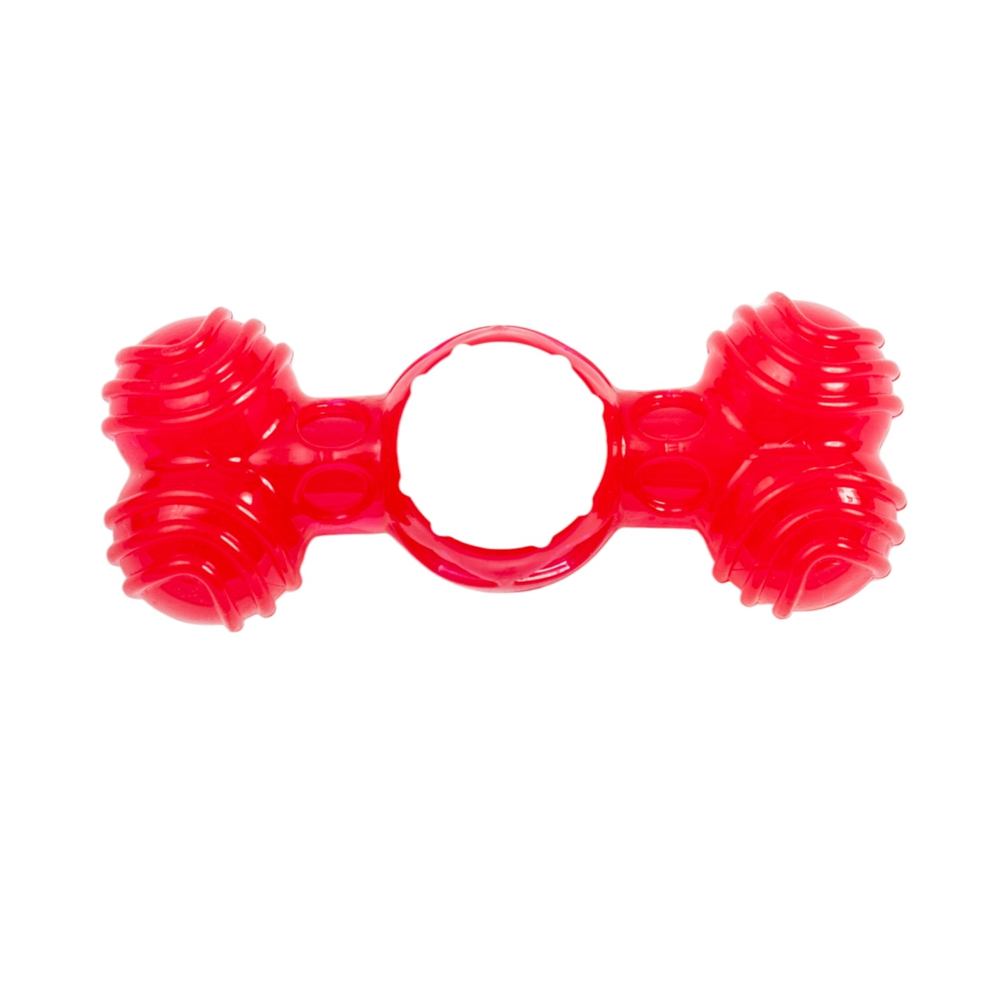Dog Chew Toy TPR Nylon Quacker Bone with Duck Sound Audio