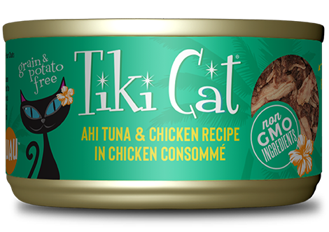 Tikicat Papeekeo Luau Ahi Tuna and Chicken (2.8oz) - Majestic Pet Kingdom
