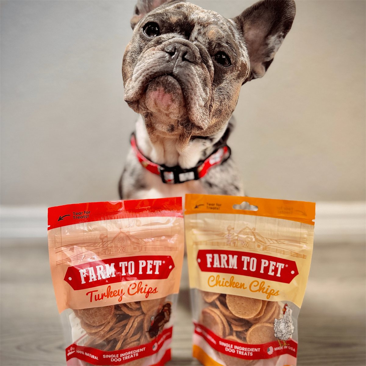 Dog Treats Turkey and Chicken Chip Duo Single-Ingredient 2pk