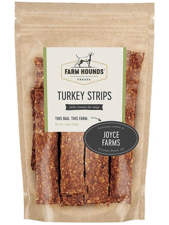 Dog Treats Farm Hounds Turkey Strips Single-Ingredient 4.5oz