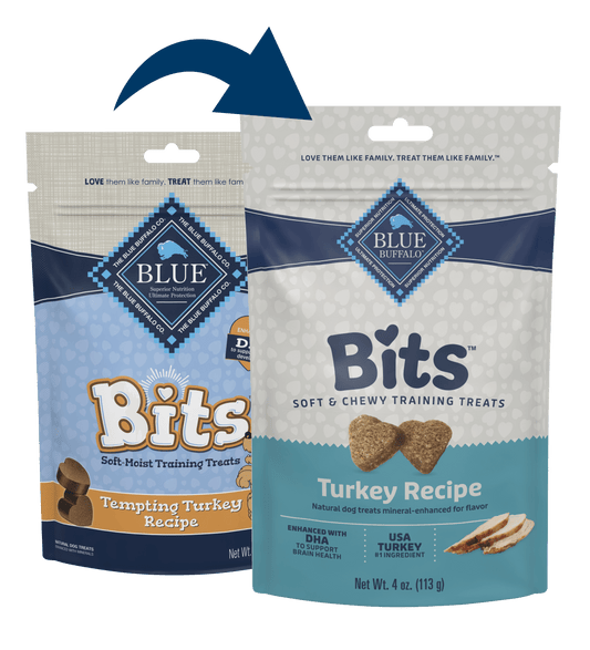 Blue Buffalo Blue Bits Soft Training Treats Tempting Turkey Recipe (4oz)