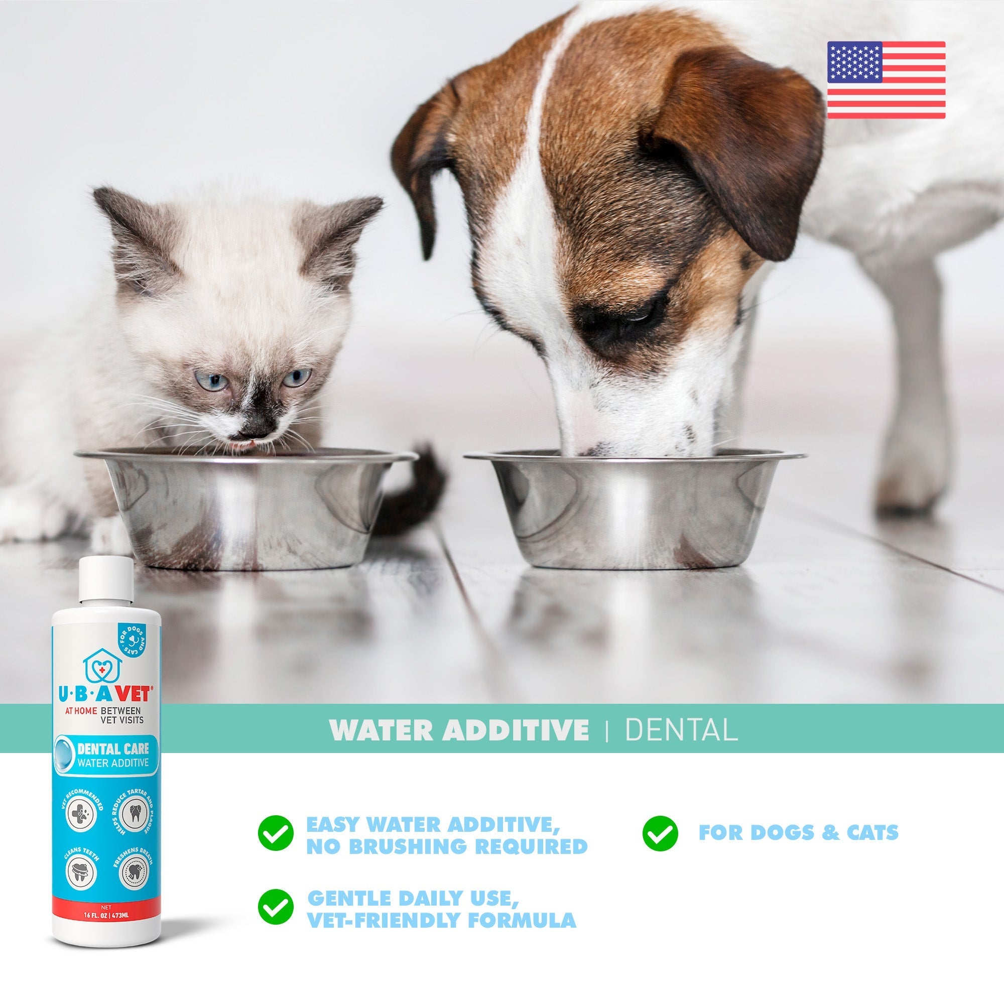 UBAVET Odorless Oral Dental Care Water Additive (16 oz)