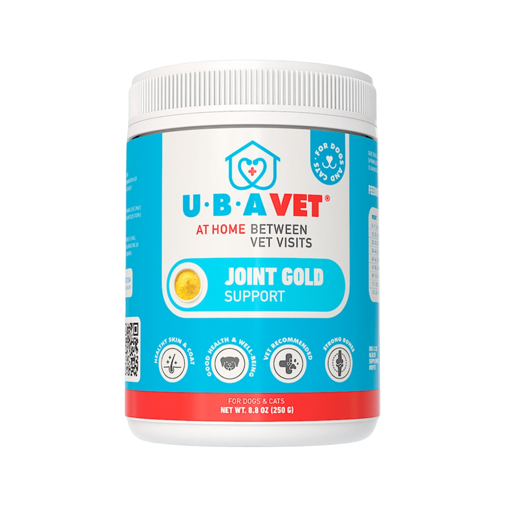UBAVET Joint Support Gold Powder for Dogs & Cats (8.8 oz)