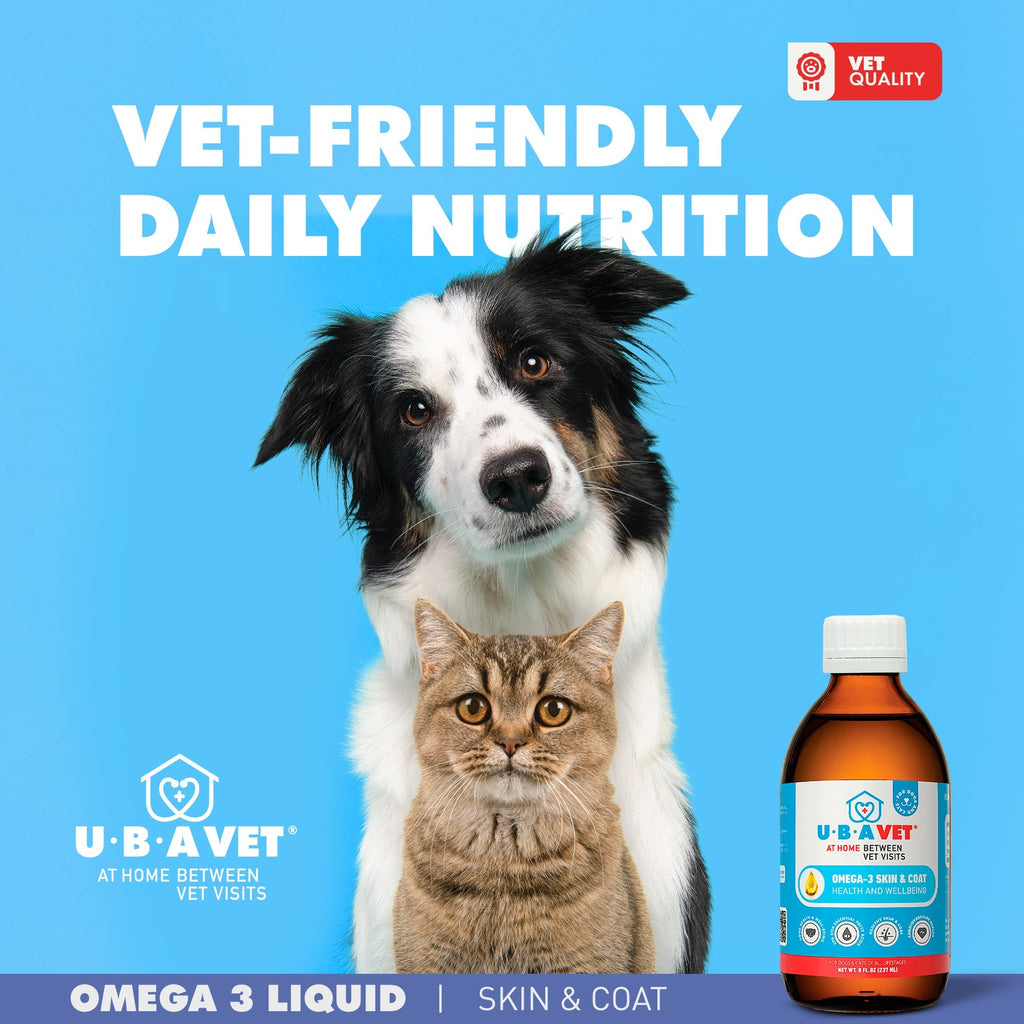 UBAVET Omega-3 Skin & Coat Health Supplement Liquid (8 oz)