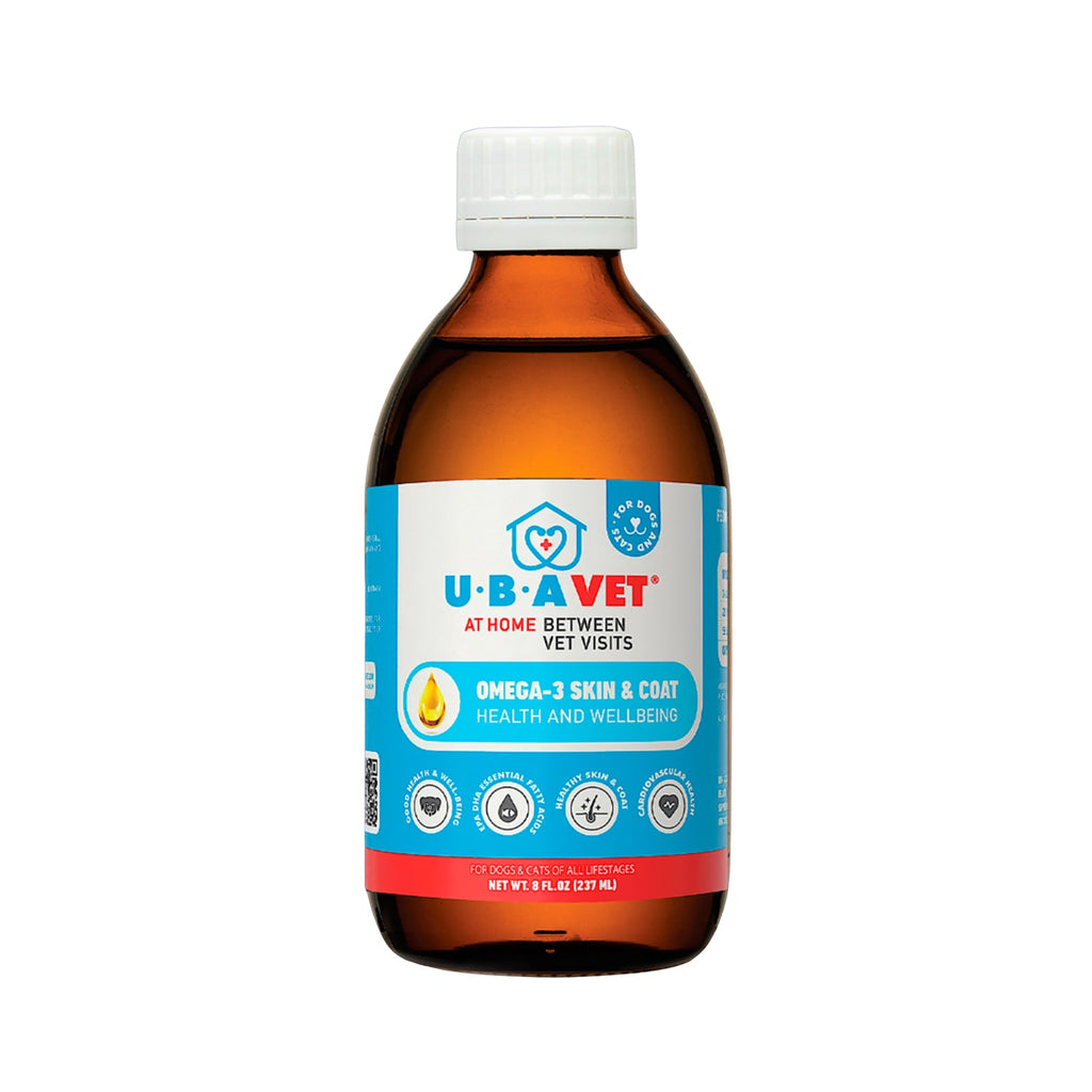 UBAVET Omega-3 Skin & Coat Health Supplement Liquid (8 oz)