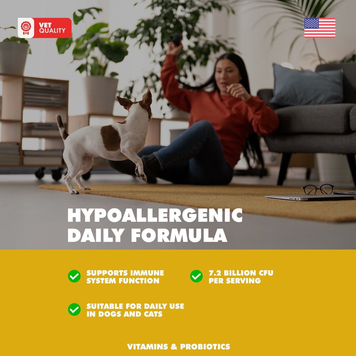 UBAVET Probiotics & Gut Health Powder Supplement (5.3 oz)