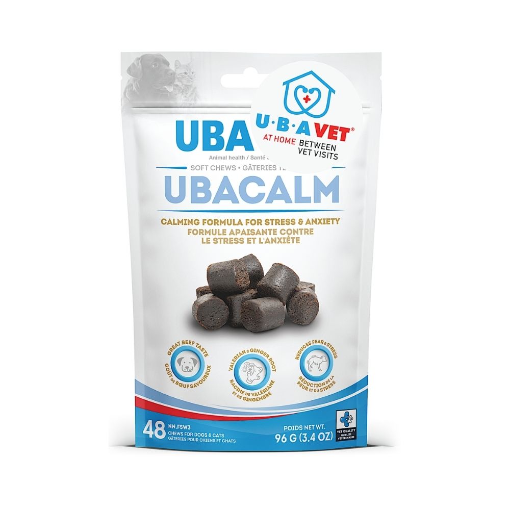 UBAVET UBACALM Calming Chews for Dog & Cat Stress Relief