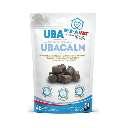 UBAVET UBACALM Calming Chews for Dog & Cat Stress Relief