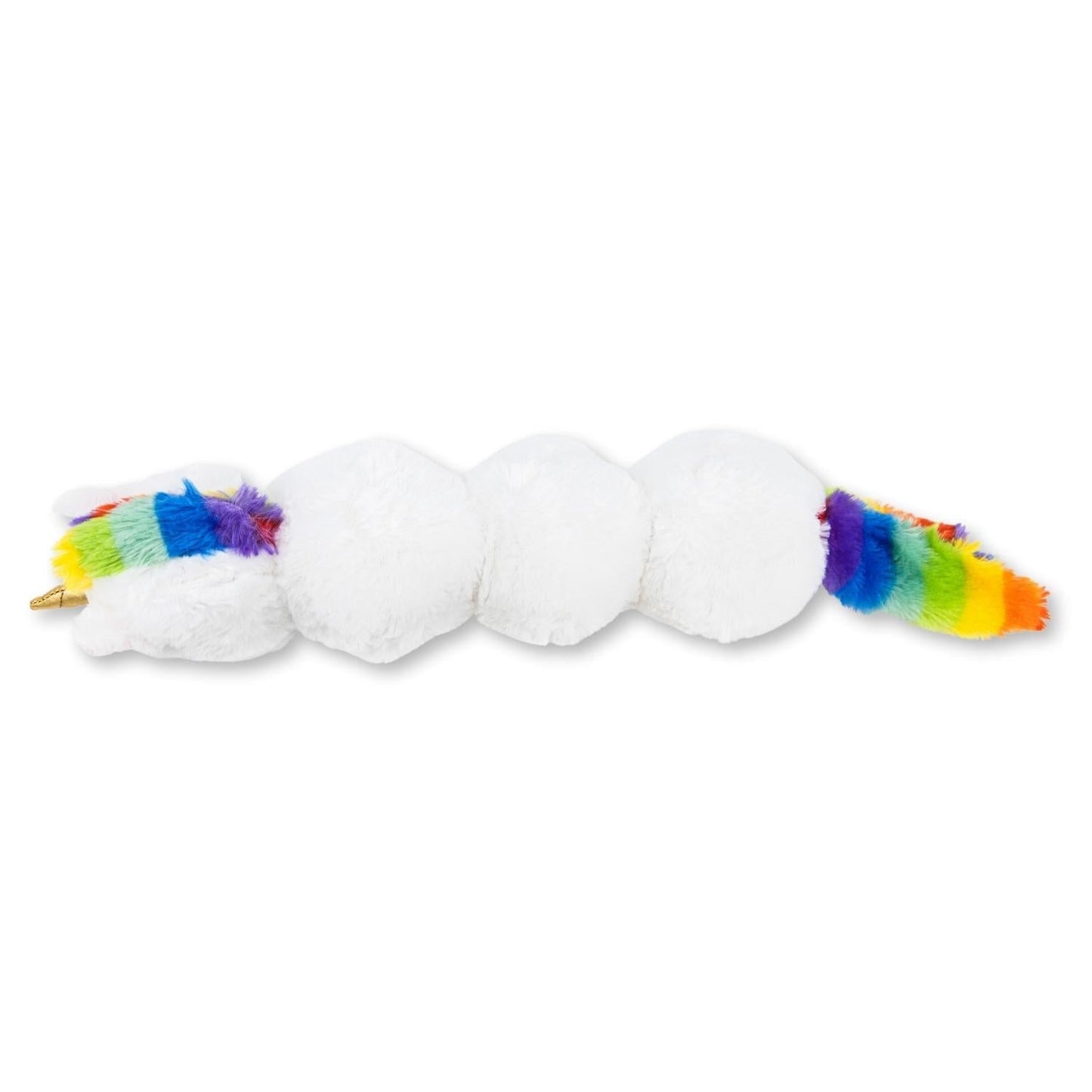 Dog Plush Toy Colorful Unicorn Squeaker Crinkle Paper Play - Detail Angle 6 | Majestic Pet Kingdom