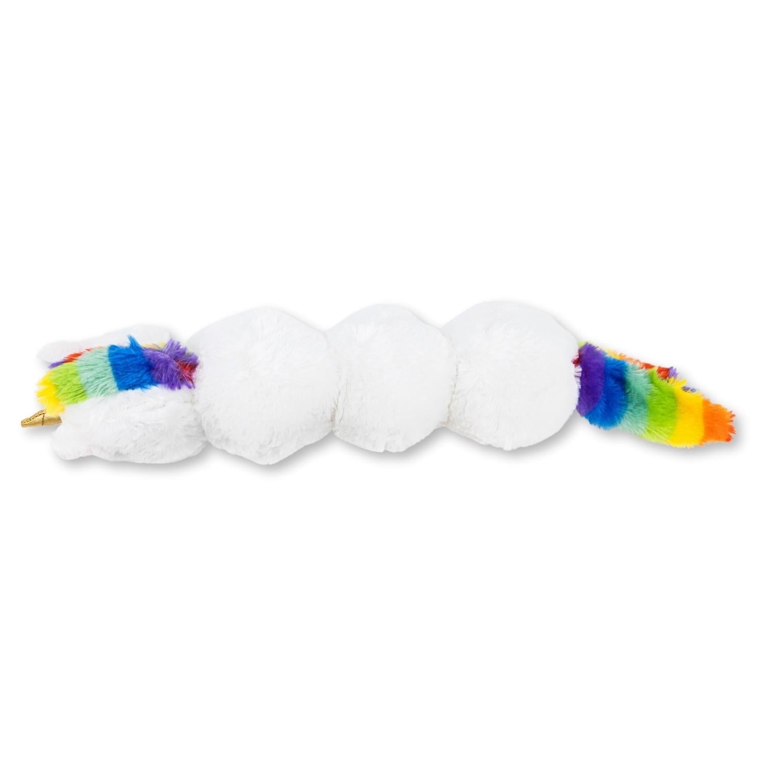 Dog Plush Toy Colorful Unicorn Squeaker Crinkle Paper Play - Detail Angle 6 | Majestic Pet Kingdom