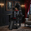 50-Inch Gothic Multi-Level Cat Tree with Castle House - Majestic Pet Kingdom