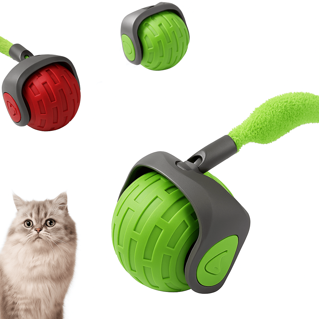 USB Rechargeable Interactive Electric Cat Toy Ball | Self-Ro