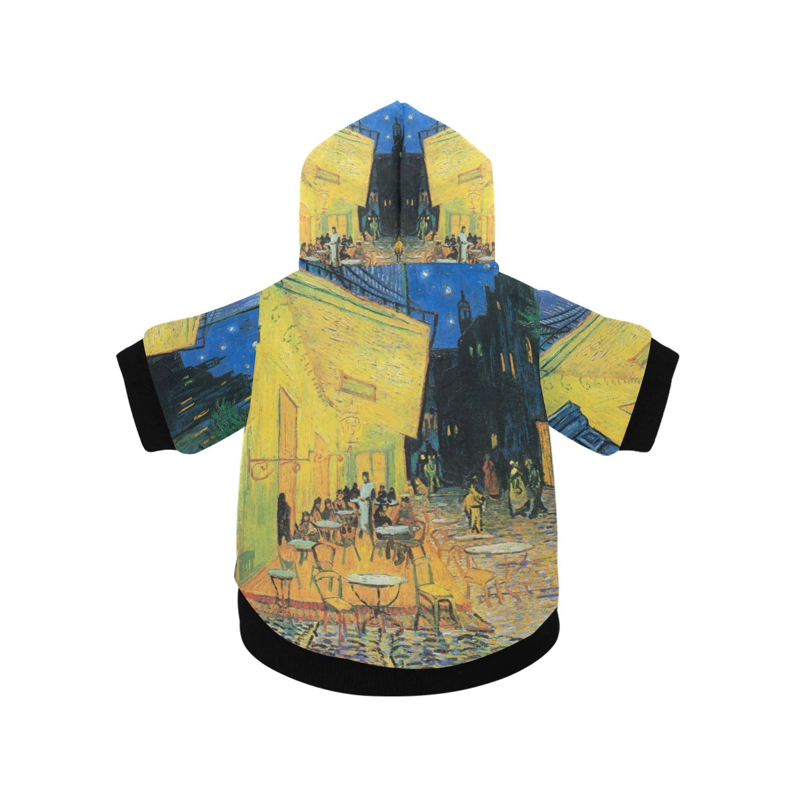 Van Gogh "Café Terrace at Night" Pet Button Hoodie