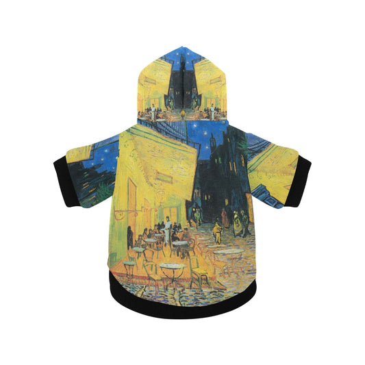 Van Gogh "Café Terrace at Night" Pet Button Hoodie