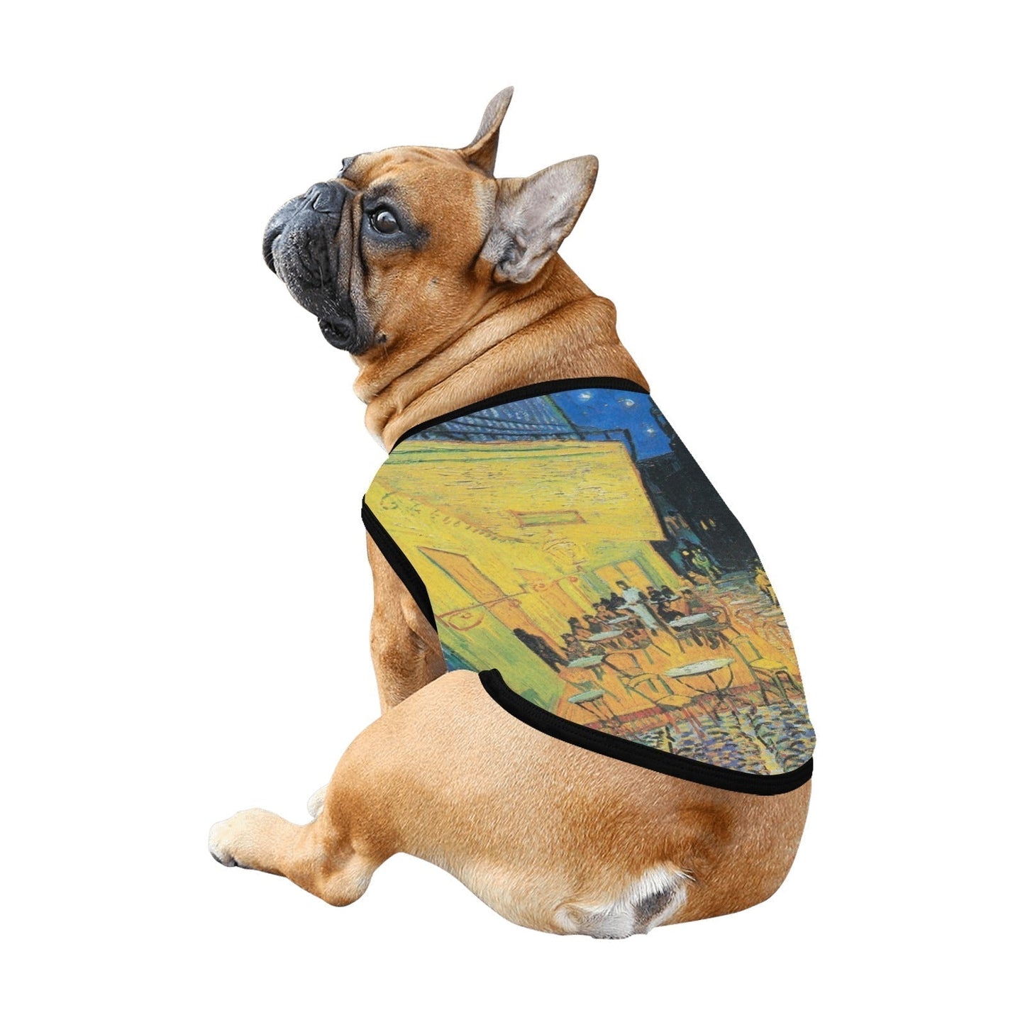 Dog Tank Top Van Gogh Cafe Terrace At Night Art Pet Apparel