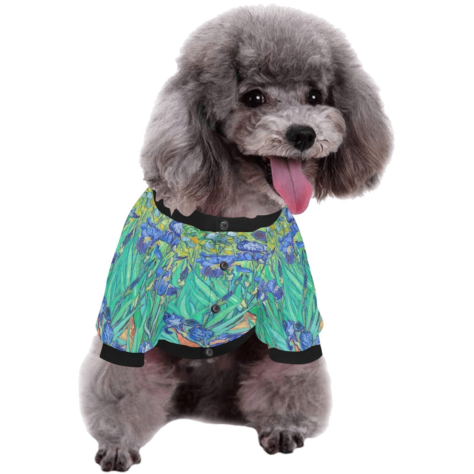 Van Gogh Irises Round Neck Shirt | The Finest Market Best - Majestic Pet Kingdom