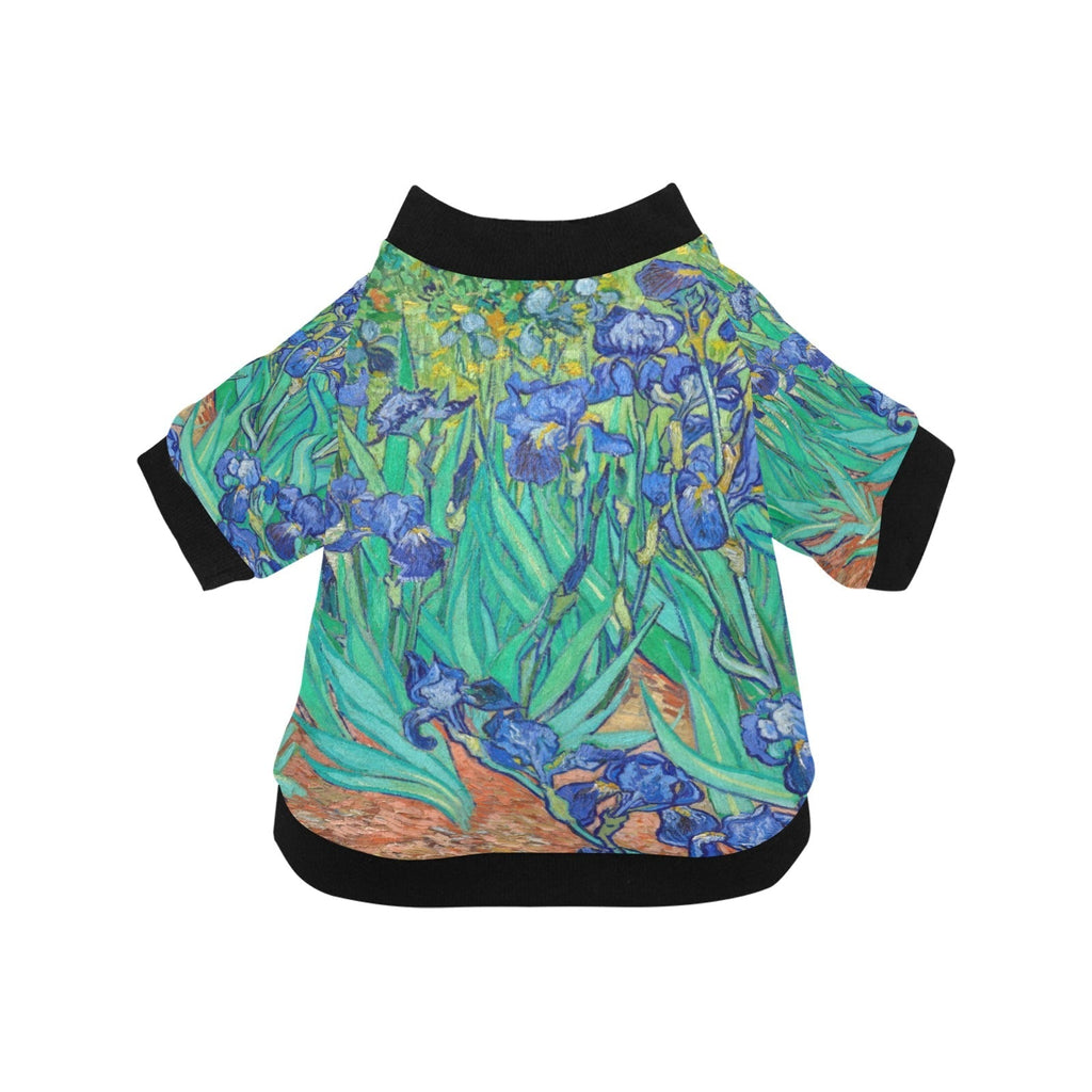 Van Gogh Irises Round Neck Shirt | The Finest Market Best - Majestic Pet Kingdom
