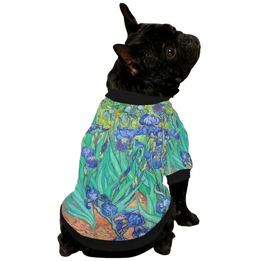 Van Gogh Irises Round Neck Shirt | The Finest Market Best - Majestic Pet Kingdom
