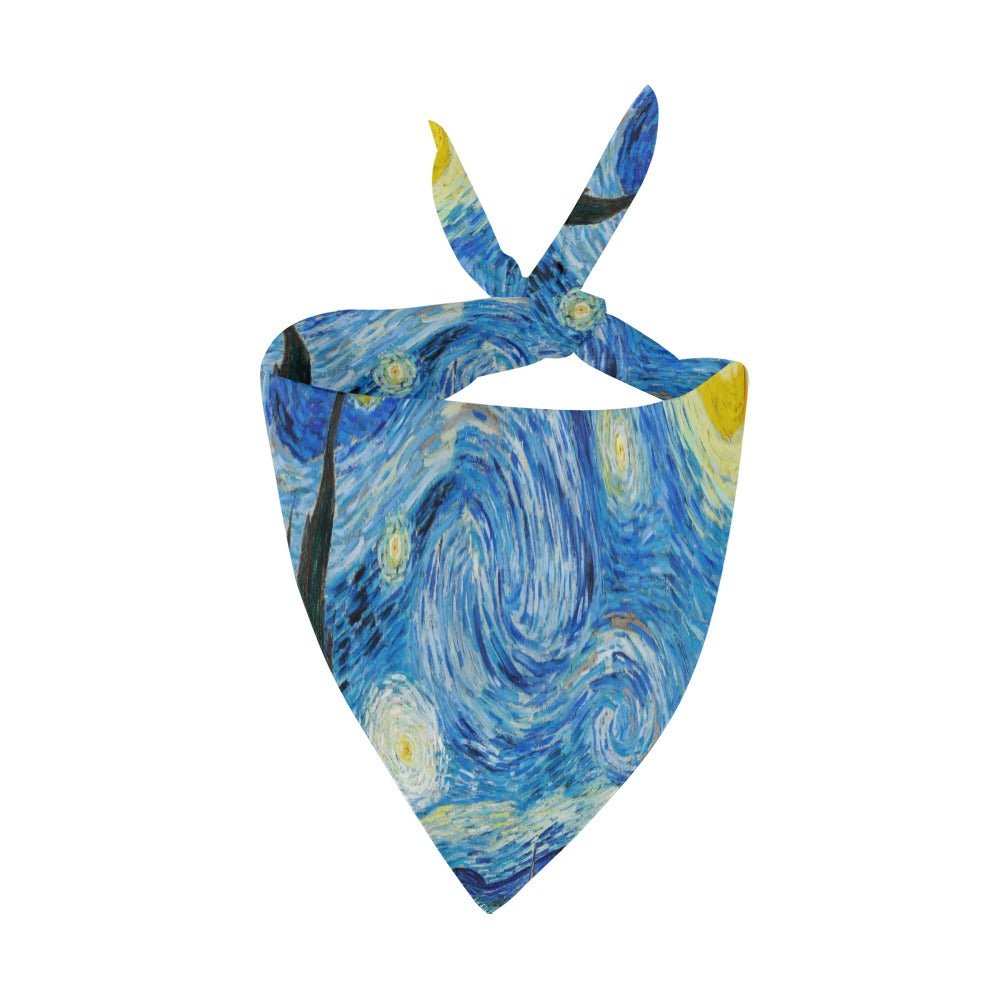 Van Gogh Starry Night Double-Sided Pet Bandana - Premium