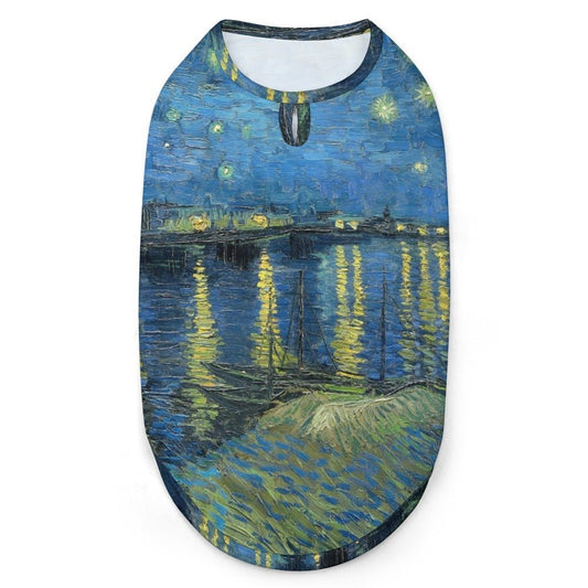 Van Gogh Starry Night Over The Rhone Pet Vest - Premium Pick