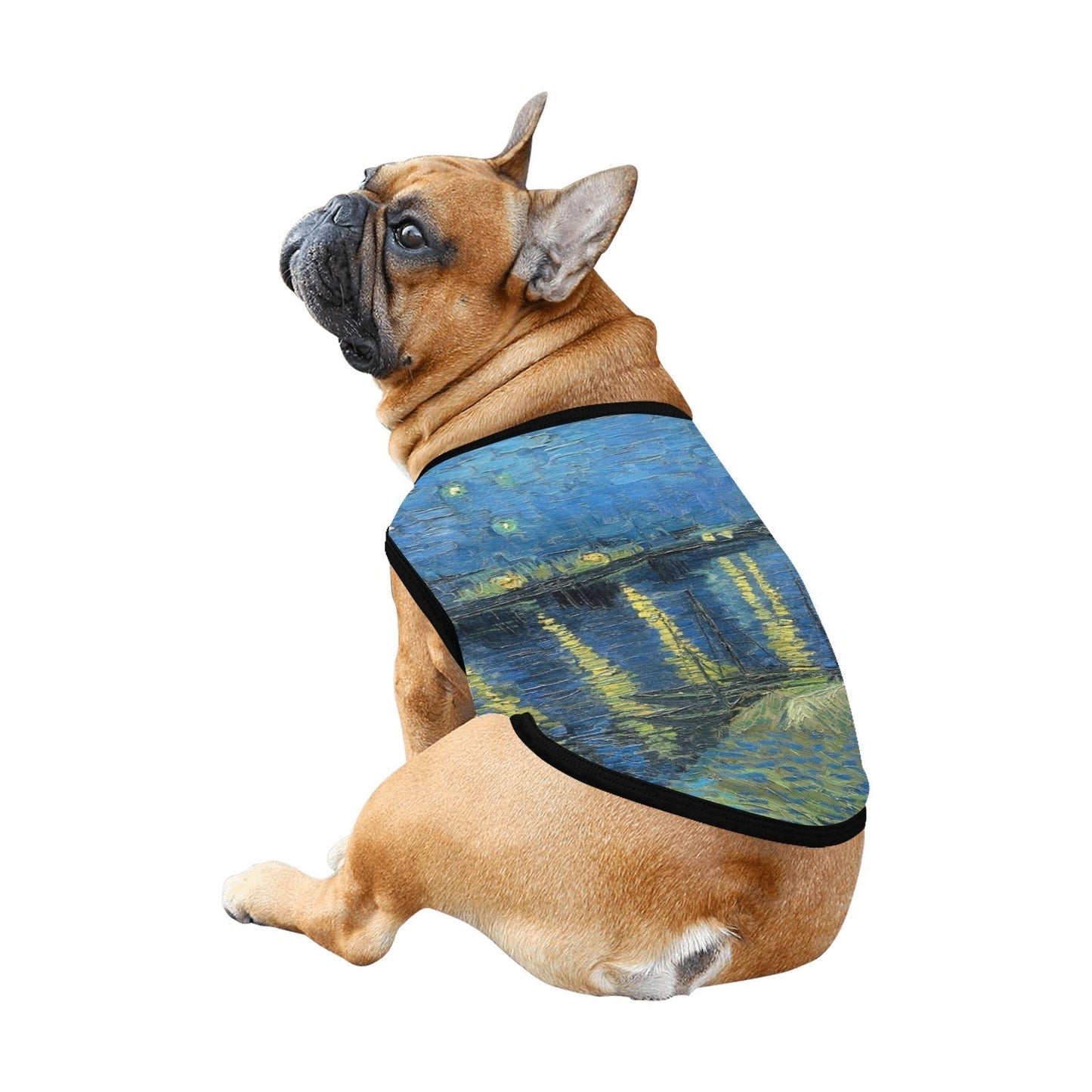 Dog Tank Top Van Gogh Starry Night Over The Rhone Fine Art