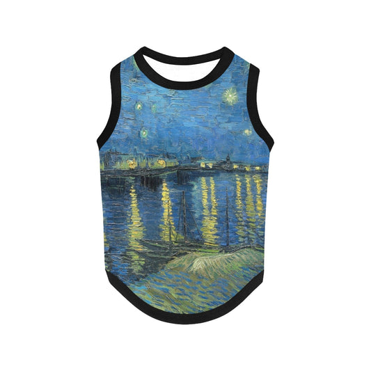 Van Gogh Starry Night Over The Rhone Tank Top - Premium - Majestic Pet Kingdom