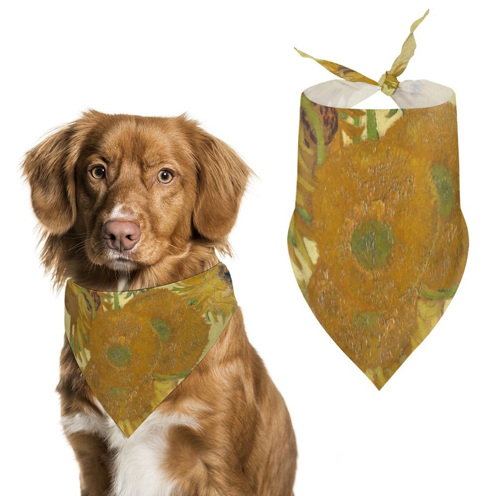 Van Gogh Sunflowers Pet Scarf | The Finest Market - Premium