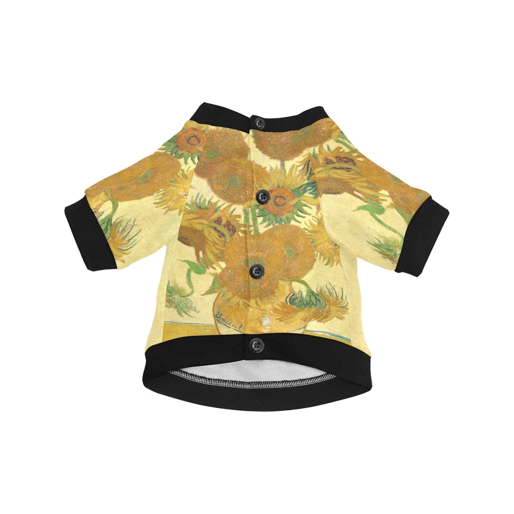 Van Gogh Sunflowers Round Neck Shirt | The Finest Market - Majestic Pet Kingdom