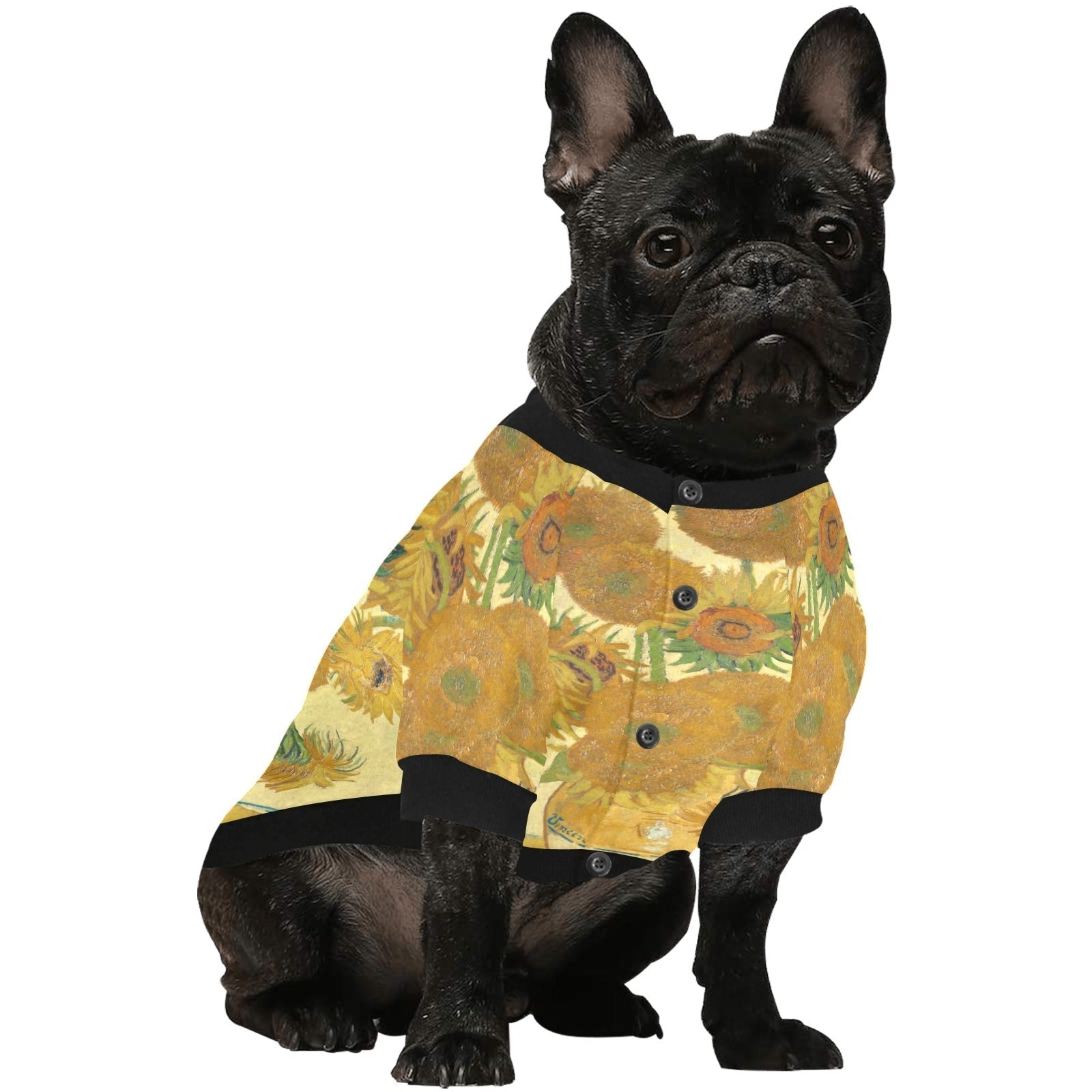 Van Gogh Sunflowers Round Neck Shirt | The Finest Market - Majestic Pet Kingdom