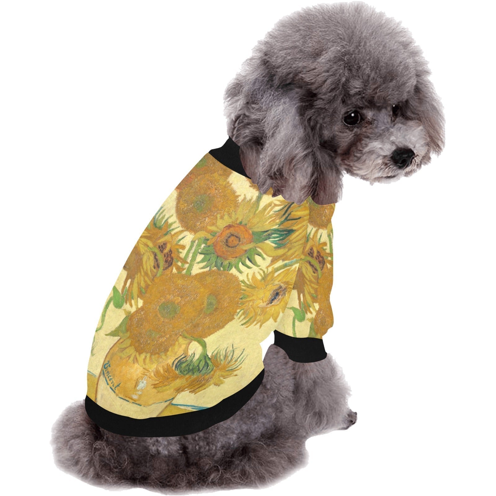 Van Gogh Sunflowers Round Neck Shirt | The Finest Market - Majestic Pet Kingdom