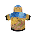 Van Gogh Wheatfield with Crows Button Hoodie - Premium Best