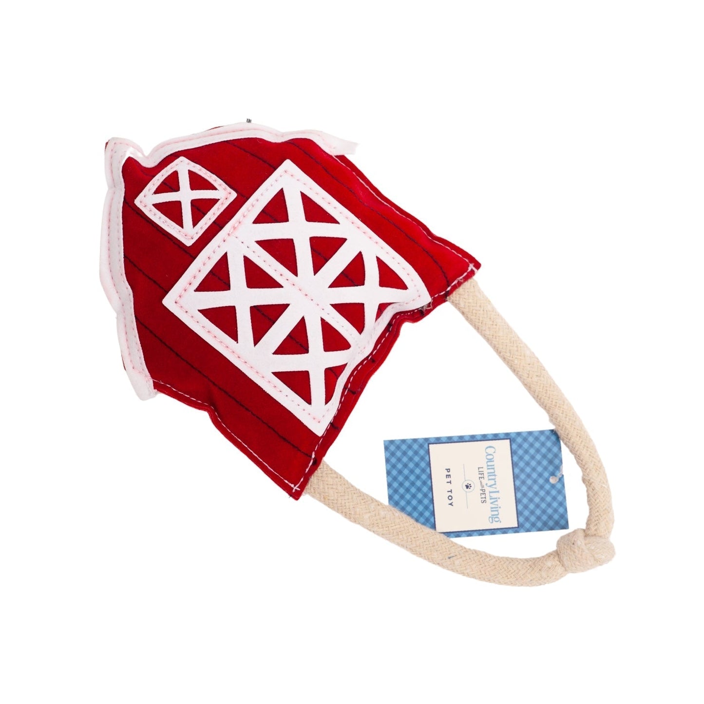 Dog Chew Toy Faux Leather Red Barn Safe Non-Toxic Durable - Detail Angle 2 | Majestic Pet Kingdom