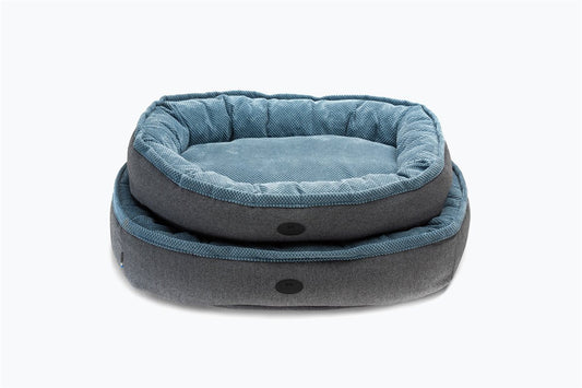 Dog Bed Velvet Bagel Holofiber Washable Multi-Color Lounge