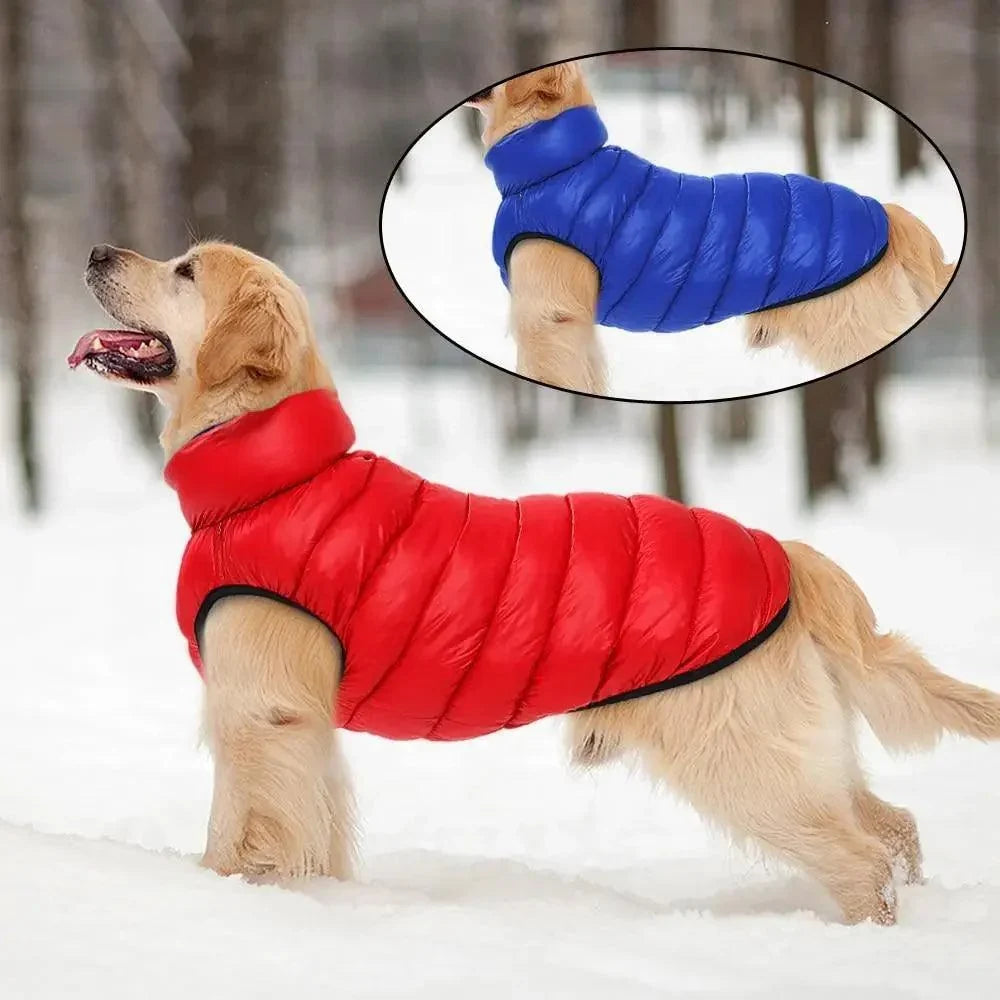 Dog Jacket Reversible Warm Winter 3-Layer Water-Resistant